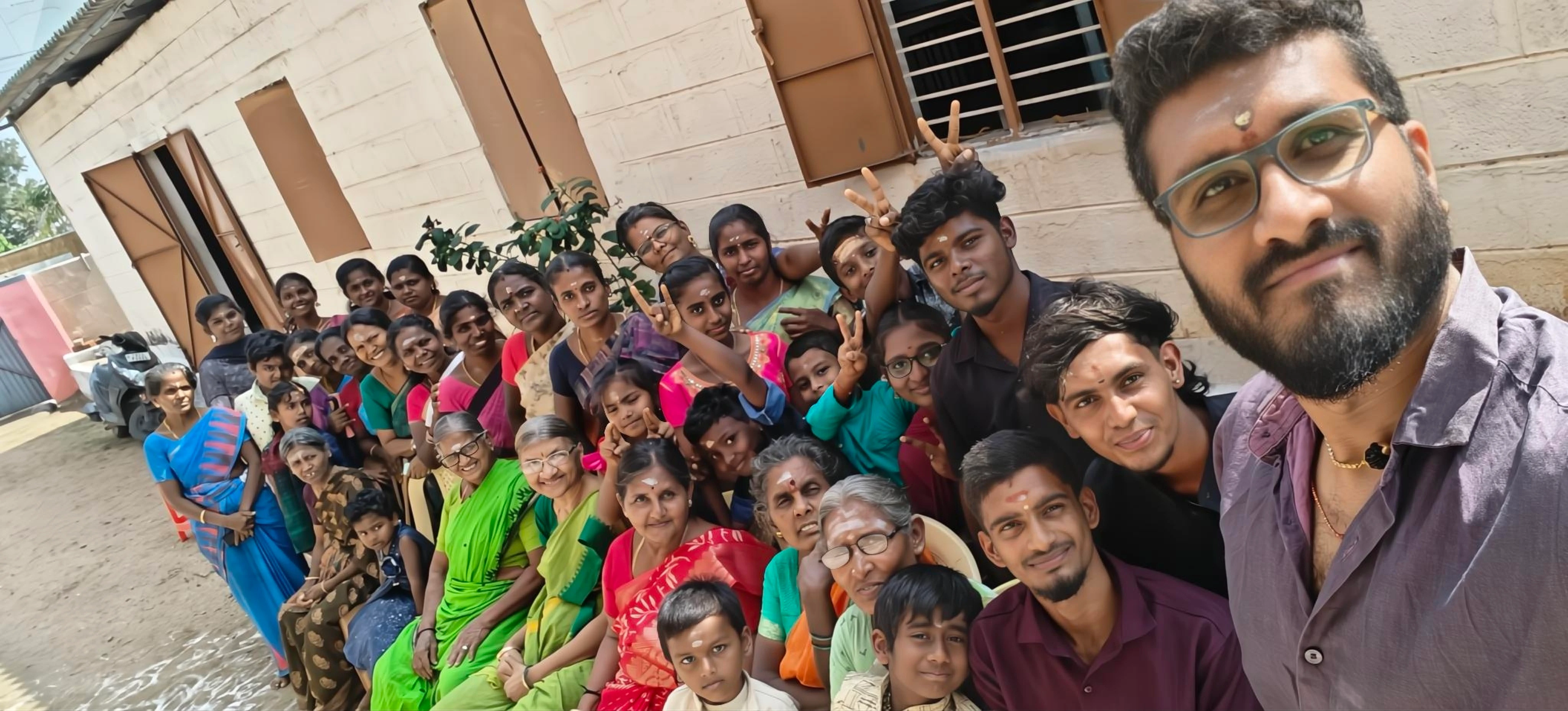 Employess of Sree Skanda Subhdev industries celebrating traditional festival together